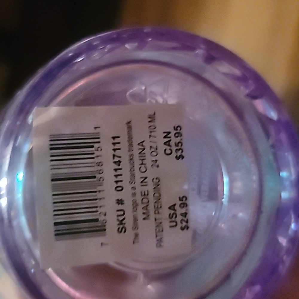 Starbucks Christmas Holidays Clear Diamond Prism Crystal Venti 24oz Tumbler - Picture 8 of 8